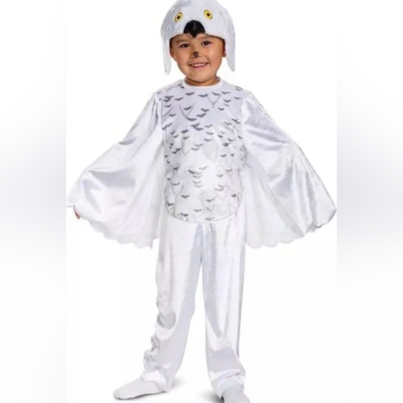 Harry Potter Hedwig Child Boys Costume‎ Large 4-6 yrs White NEW - Picture 1 of 7